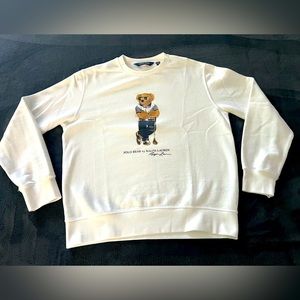 Ralph Lauren polo bear golf crewneck sweater size medium
